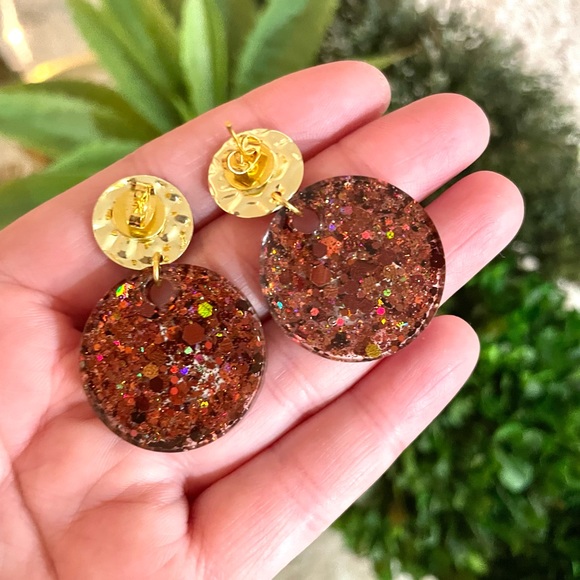 Poop Emoji Acrylic Earrings - Picture 5 of 5